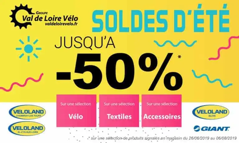 Soldes d'été 2019 Véloland Tours