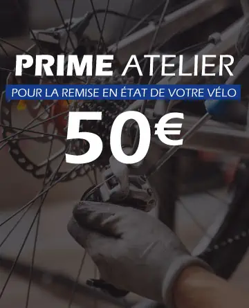 prime de 50€ entretien réparation vélo